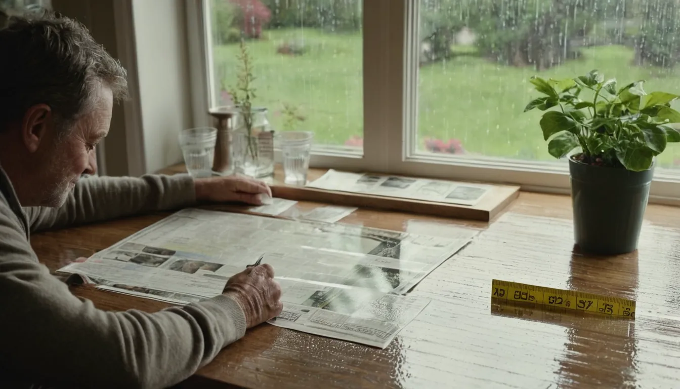 A homeowner reviewing a written concrete quote in the Yelm area